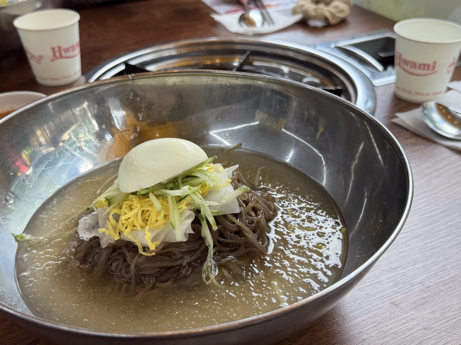 ソウルの店の冷麺