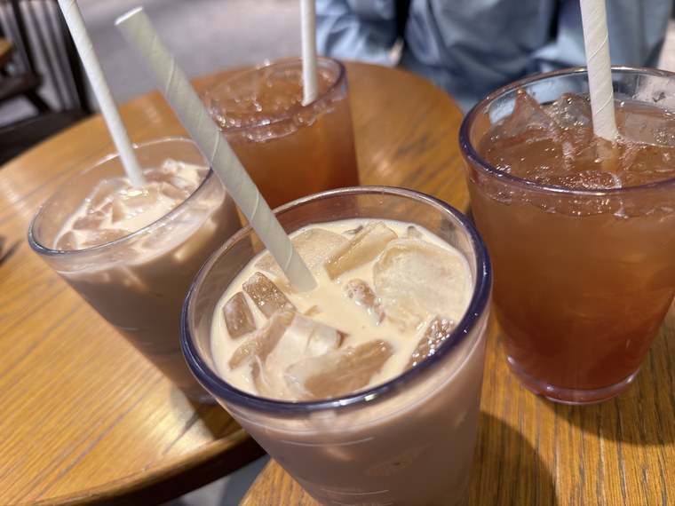 この日の、4人の飲み物